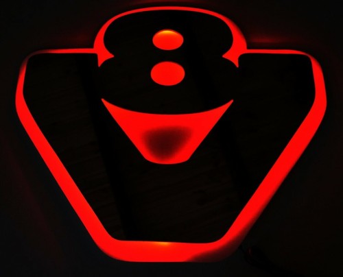 Led interior plate matt - matt, gray