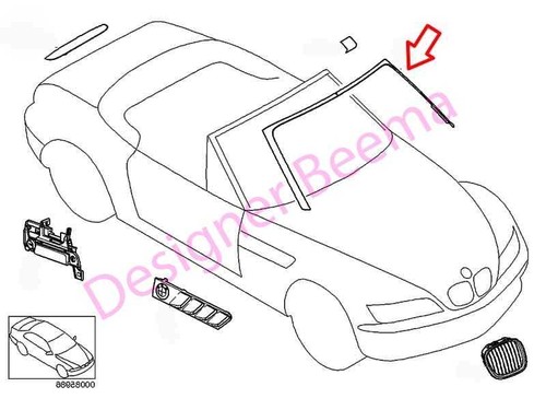 Bmw roadster top roof - top, of