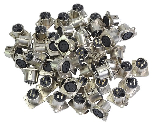 Xlr panel socket female 3 - x,