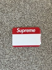 Supreme FW20 Name Badge