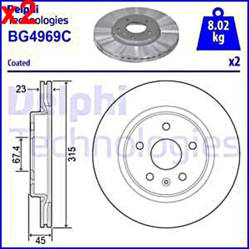 Brake disc delphi fits - brake,