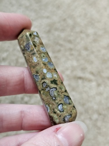 Small jasper massage - jasper, wand