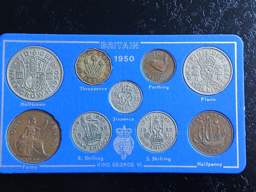 George 1950 coin set - vl,