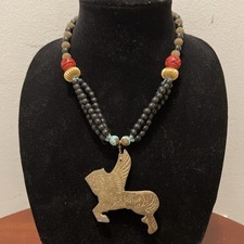 Jewelry Vintage Brass Pegasus