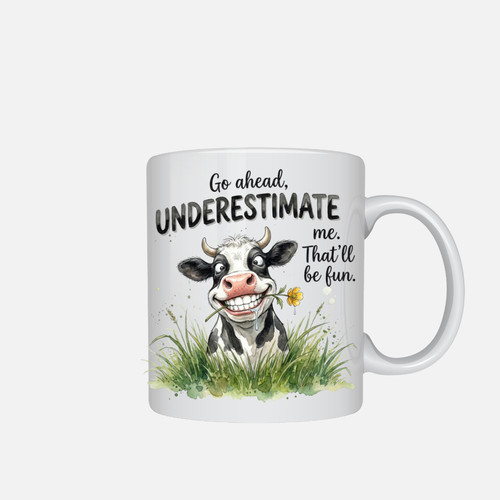 Funny cow mug design - funny,