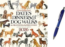 Emma Bridgewater Dates, Dinners & Dog Walks   Wall Calendar 2026 + pen NEW