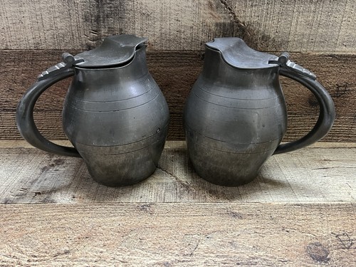 Vintage pewter pitchers - vintage, with
