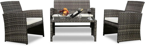Piece outdoor patio sofa set - sofa,