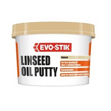 Evo Stik Natural Linseed Oil Putty Glazing Compound For Window Door Frames 1kg