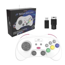 Retro-Bit SEGA Saturn® 2.4GHz Wireless Pro Controller for Sega Saturn, Sega Mega