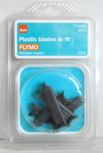 Flymo plastic blades - x6,