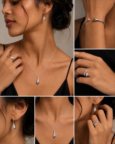 4pcs women silver - women,