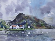 Plockton Scotland Watercolour