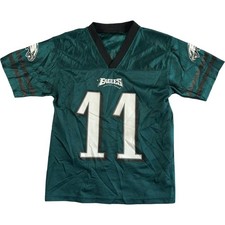 NFL Philadelphia Eagles Jersey Youth Small Carson Wentz #11 Green Vintage