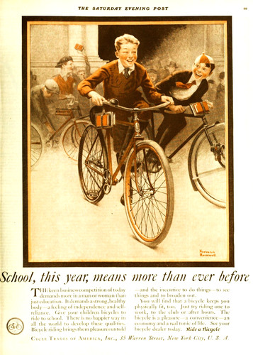 Children need bicycles - bicycles, ad