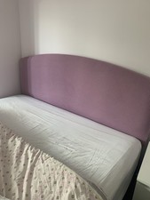 Pale Mauve Colour Soft Fabric Stretchy Headboard Cover - 180 - 200cm Headboard