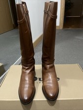 Women's Brown Leather Dune Knee High Boots Worn For About 3 Hours