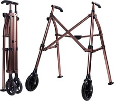 Lightweight Folding Walking Frame with Wheels for Elderly, Disabled for Auction