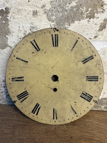 Vintage steel painted clock - vintage,
