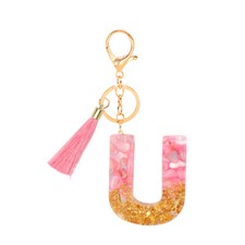 Pink Gold Resin Initial Letter