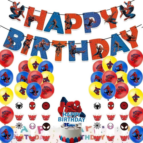 18pcs spider man birthday - 18pcs, spider-man