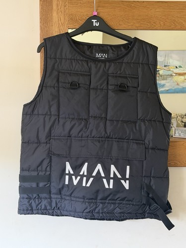 Boohoo man gilet men black - gilet,