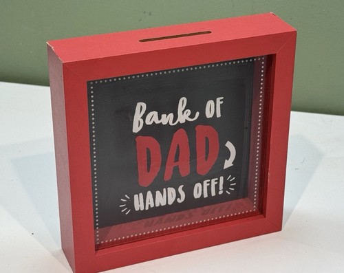 Bank dad square woden - bank, glass