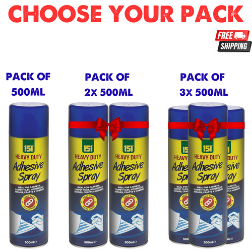 Heavy duty spray - duty, adhesive