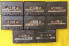 (8X) TDK SA-X  90 CHROME TYPE II CASSETTE TAPES NO J-CARDS USED ONCE