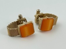 Vintage Swank Gold Tone Mesh