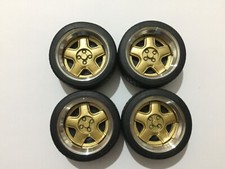 1/18 scale Modified Tuning 15”REAL ALUMINIUM SCHMIDT MODERN LINE WHEELS IN GOLD 