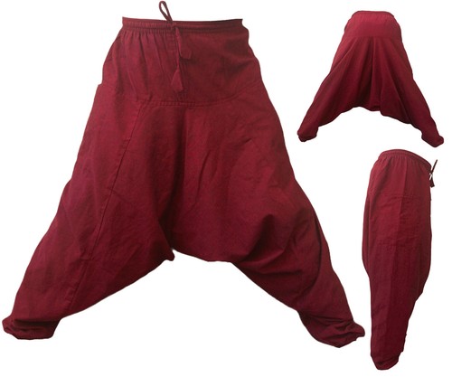 Maroon aladdin harem baggy - harem,