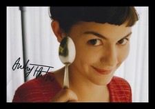 AUDREY TAUTOU AUTOGRAPHED SIGNED & FRAMED PHOTO PRINT