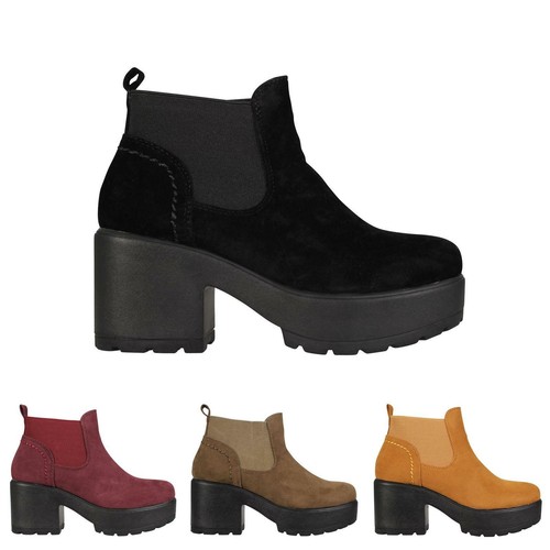 Womens girls platform boots - platform,