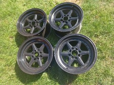 6 spoke style 15" x 8" 4x114.3 Alloy Wheels 4x100 MX5 Mgb Tr6 Datsun Toyota etc 