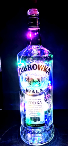 Zubrowka biala vodka bottle - vodka,