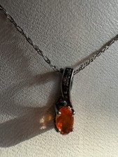 Silver S925 Fire Opal With