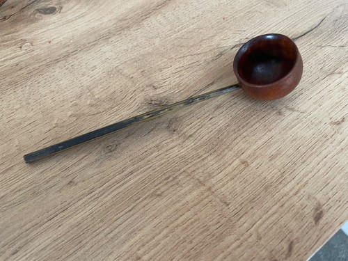 Toddy ladle treen fruitwood - toddy,