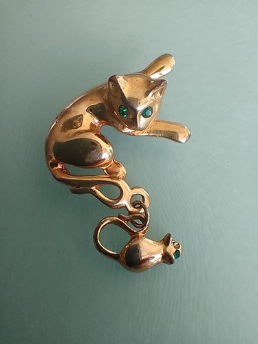 Vintage cat and mouse - and,