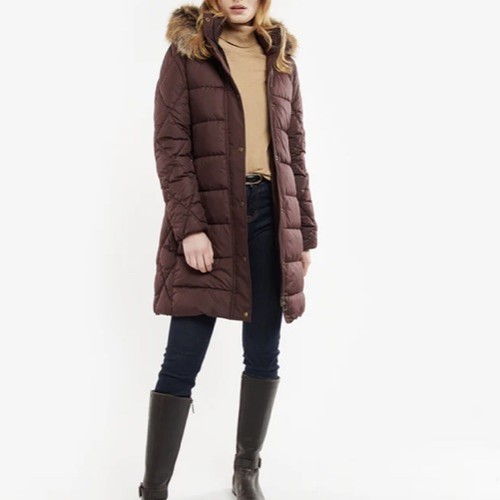 Barbour women puffer brown - barbour,