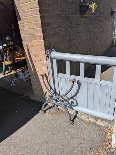 Pair cast iron table - iron, legs.