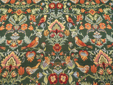 WILLIAM MORRIS STYLE TAPESTRY FABRIC Upholstery Cushion Curtain (Five colours)