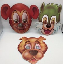 3 Vintage Halloween Masks