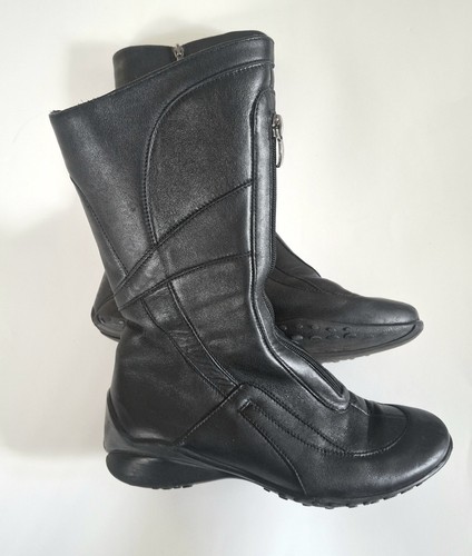 Vintage black leather - vintage, fur