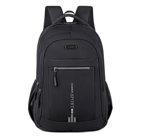 Black large backpack - black,