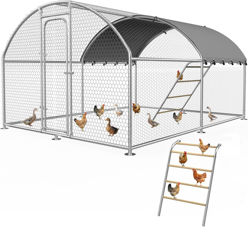 Large metal chicken coop - large,