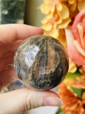 Black Moonstone Crystal Sphere 160g Natural Mineral Lovely Black Colour Gemstone