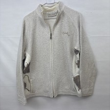 Weird Fish Women’s Beige Macaroni Full Zip Jumper Size XL