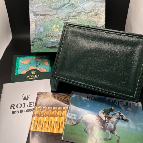 Excellent rolex green - excellent, leather