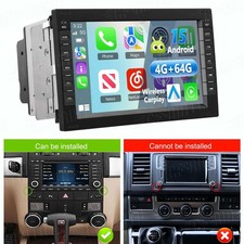 4+64GB Android 15 Car Radio Stereo CarPlay GPS For VW Golf MK4 Transporter T5